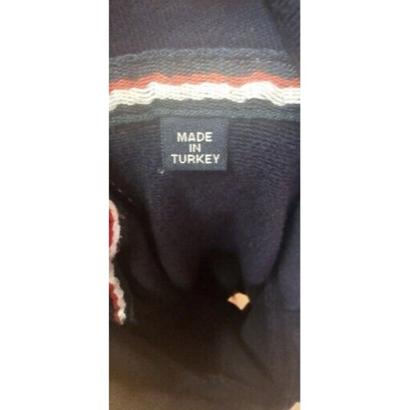 Superdry Hoodie Mens SZ M Blue Logo Pullover Long Sleeve Fleece Sweatshirt - Picture 5 of 7